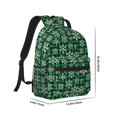 thumbnail image 2 of Goofa Christmas Pattern At Buffalo Plaid Pattern Comfortable Student Backpack - Ergonomic Design, Durable, Water-Resistant, Multi-Compartment,Travel, and Outdoor Activities, 2 of 5