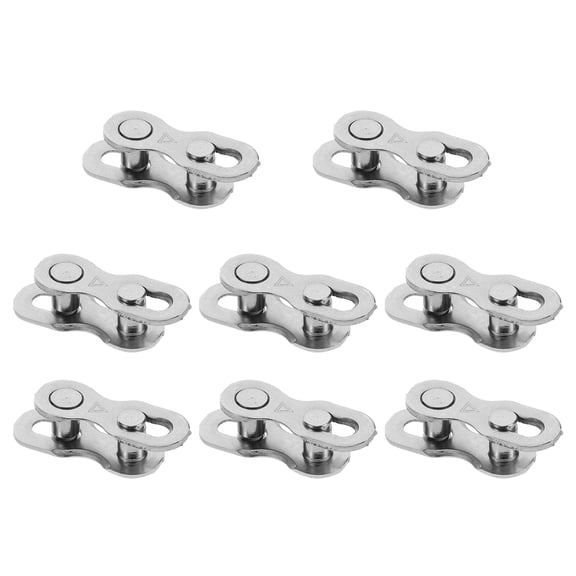 Quick Release Bike Chain Buckle with Steel Material for Easy Maintenance 8 Pairs Silver