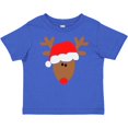 thumbnail image 3 of Inktastic Christmas Cute Reindeer in Santa Hat Boys or Girls Baby T-Shirt, 3 of 5