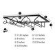 thumbnail image 3 of Estante para copa de vino negro, soporte de Metal debajo del gabinete, colgador de almacenamiento para copas de vino, organizador Compatible con, 3 of 5