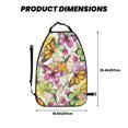 thumbnail image 2 of Fuzoiu Butterflies2 Print 2 Pack Kick Mat Back Seat Protector With 3 Storage Pockets, Universal Car Seat Back Organizer For Kids Pets, Waterproof Backseat Protector For Most Car, 2 of 8