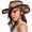 Khaki, variant on Cowboy Hats for Women Brown Hats Classic Straw Western Hats for Women Music Festival Party Beach,Orange