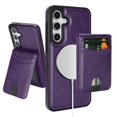 thumbnail image 1 of Funda tipo cartera SkyEagle Magsafe 2 en 1 para Galaxy S25 Plus Purple, 1 of 7