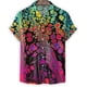 thumbnail image 3 of Camisa con estampado 3D de células biológicas coloridas para hombre, camisas hawaianas de verano, blusas holgadas de manga corta para calle, blusa con botones y solapa para calle, 3 of 4
