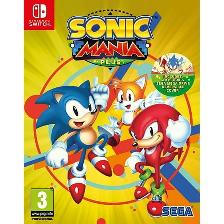 Sonic Mania Plus - Nintendo Switch [Art Book, Sega Mega Drive Region Free] NEW