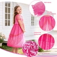 thumbnail image 3 of Jurebecia Princess Dress for Girls Halloween Costume Toddler Kids Sparkling Ball Gown for Fancy Party Cosplay 5-6 Years, 3 of 22