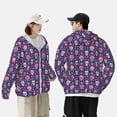 thumbnail image 4 of Lsque leaf flower Skull colorful UPF 50+ Lightweight Sun Protection Men's Women's Long Sleeve Shirt, Hoodie Performance -3X-Large, 4 of 9