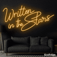 thumbnail image 4 of Craftnamesign Written in the Stars Neon Sign, Neon Sign Quotes Wall Art, 4 of 4