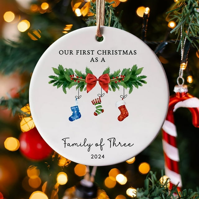 Christmas Tree Decorations,2024 Christmas Hanging Christmas Gifts for Family Colleagues Christmas Tree Round Decoration,Small Christmas Tree,Christmas Tree Ornaments