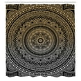 thumbnail image 2 of Ambesonne Mandala Shower Curtain, Native East Folk Art Floral, 69"Wx70"L, Dark Grey, 2 of 4
