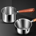 thumbnail image 2 of Becaristey Double Button Saucepan Easy Pouring And Versatile In Stainless Steel Stainless Steel Is Durable 304 medium (250ml), 2 of 6