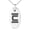 Silver, variant on Stainless Steel Letter C Initial Empire Monogram Engraved Small Oval Charm Pendant Necklace