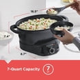 thumbnail image 2 of Multicooker 7QT Family Size, 5-in-1 Functions, Neat 'N Clean Technology, Slow Cook, Steam/Boil, Precision Roast, Sear/Saute, & Rice, 2 of 9