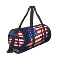 thumbnail image 3 of Haiem Memorial Day Pattern Gym Bag for Women Men, Waterproof Travel Duffel Bags, Personal Item Travel Bag Weekender Bag with Shoes Compartment & Wet Pocket, 3 of 8