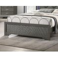 thumbnail image 6 of Queen Size Solid Wood Platform Bed Frame with Built-in LED, Gray, No Box Spring Needed, for Bedroom, 6 of 8