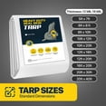 thumbnail image 6 of Seal Skin Heavy Duty 20x40 FT White Waterproof Tarp, 12 Mil Thick, UV & Tear Resistant, 6 of 8
