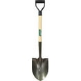 thumbnail image 2 of Round Point Shovel, 11.5 in L x 9.25 in W Blade, Round Point, 28 in White Ash; Poly, D-Grip Handle, 2 of 2