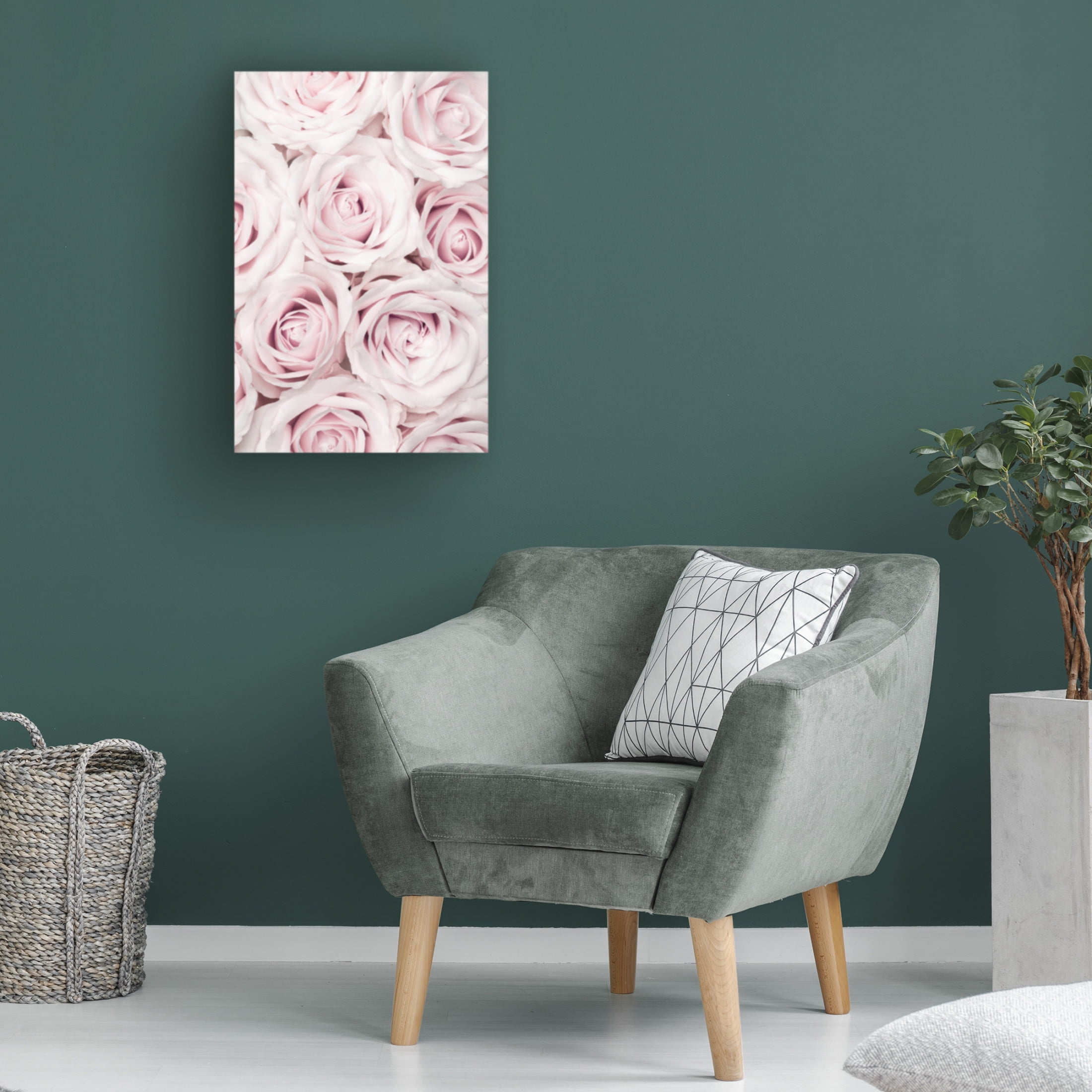 Trademark Fine Art Pictufy Studio Pink Roses No 03 Canvas Wall Art