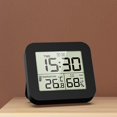 thumbnail image 3 of HUGFEGWE Digital Timer Shower Clock Waterproof with Alarm, Bathroom Kitchen Wall Clock, Black UA824-9344, 3 of 7