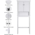 thumbnail image 3 of Spirich Over-the-Toilet Storage Cabinet with Adjustable Shelf, Space-Saving Bathroom Organizer, White, 3 of 6
