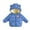 Royal Blue, variant on Godderr Newborn Toddler Boys Girls Hooded Cotton Jacke Baby Winter Padded Coats Solid Color Thickening Snowsuit Zipper Warm Outwear for 9 Months-4 Years Short Cotton Coats