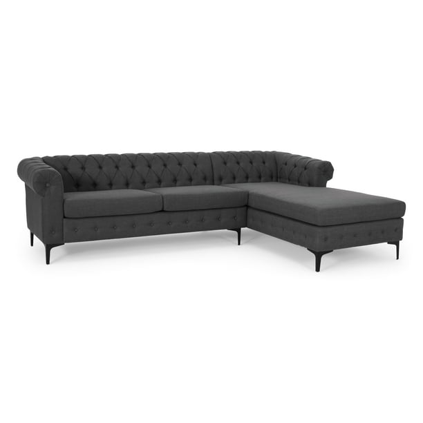 Juelz Contemporary Fabric 3 Seater Sectional Sofa With Chaise Lounge Charcoal And Black Com - Charcoal Grey Sectional Sofa With Chaise Lounge Juelz Contemporary Fabric 3 Seater Sectional Sofa With Chaise Lounge Charcoal And Black Com - Charcoal Grey Sectional Sofa With Chaise Lounge