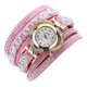 thumbnail image 2 of Reloj de lujo para mujer Sunnimix brazalete de Reloj analógico Rosado Reloj de pulsera de cristal, 2 of 6