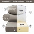 thumbnail image 5 of Opohoro Outdoor Deep Seat Cushion Set, 22"x24"x6", UV Resistant & Water Resistant Comfortable Furniture Cushions for Patio Sofa, Chair, Loveseat, 5 of 9