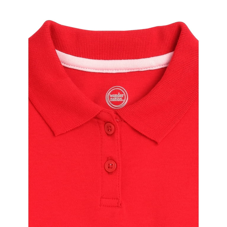 Toddler girl red polo shirt cheap
