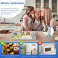 thumbnail image 4 of Dsseng 2 Pcs Stainless Steel Snack Container 5 Compartments Snack Box Divided Snack Box Container Reusable Meal Prep Container Stackable Food Storage Container for School Home, 4 of 9