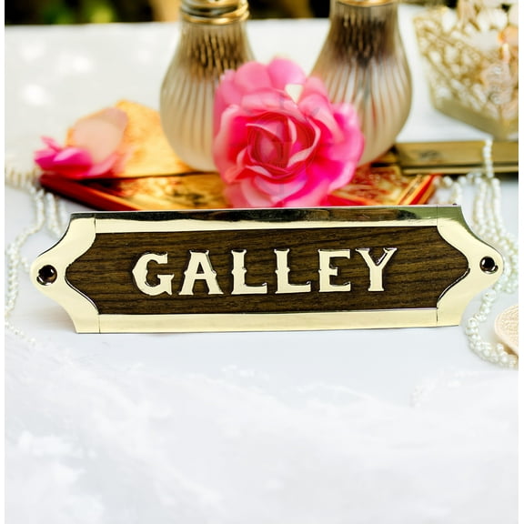 Nagina International Galley Captain's Maritime Nautical Wall Decor Sign Boar | Wood Crafted Wooden Plaque