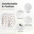 thumbnail image 6 of Lsque Cute Cartoon Dogs Printed Women's Running Shorts with Liner Pockets,Elastic Quick Dry Workout Athletic Gym Yoga Shorts,Womens High Waist Shorts-XX-Large, 6 of 9