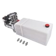 thumbnail image 6 of Mustrod 12V DC Dump Trailer Hydraulic Pump 8 Quart Double Acting Hydraulic Power Unit 3200 PSI 2.0 GPM for Scissor Lifts, 6 of 12
