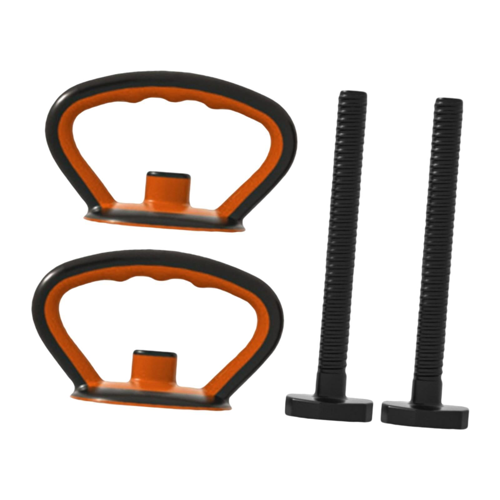 Baoblaze Kettlebell Handle Equipment Kettle Bell Grip for Workout Fitness Competition black 2 handle 2 rod