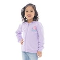 thumbnail image 5 of Disney Princess Toddler Girl Little Mermaid Ariel Full-Zip Hoodie with Front & Back Graphics, Sizes 12M-5T, 5 of 8