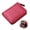 Rose red, variant on Small PU Leather Wallet for Women RFID Blocking 12 Credit Card Holder Zipper Card Case,Rose red
