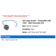 thumbnail image 2 of Tail Lamp Socket - Compatible with 1994 - 2003 Chevy S10 1995 1996 1997 1998 1999 2000 2001 2002, 2 of 2