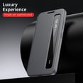 thumbnail image 5 of Kryonix for Samsung Galaxy S26 Ultra Smart Wallet Phone Case, Protective Cover with Smart Small Screen View, Finger Tap Control, Slim Design, Card Holder Pocket, PU Leather Flip Cover, Gray, 5 of 8