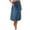 Dark Blue, variant on Hoen Summer Skirts for Women Elastic High Waist Flowy A-Line Skirts Lightweight Breathable Pleated Skirts Casual Loose Midi Skirts
