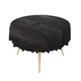 thumbnail image 4 of Tchckioa Round Tablecloth,Black Wooden Waterproof Stain Proof Table Cloth Cover for Kitchen Restaurant Decor,60 Inch, 4 of 6