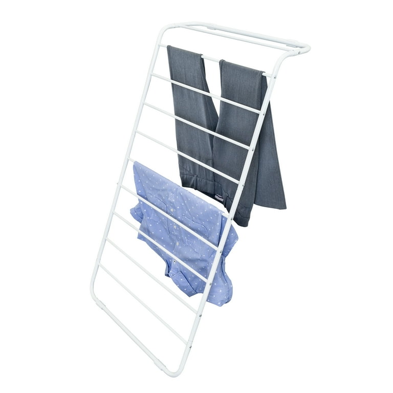 Honey Can Do Leaning Steel Clothes Drying Rack White Walmart