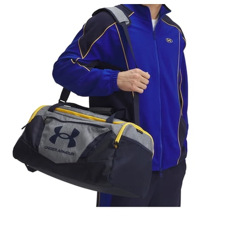 Under Armour Unisex-Adult Undeniable 5.0 Duffle, Pitch Gray/Midnight Navy/White