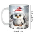 thumbnail image 2 of Fanshiluo Christmas Ceramic Mug Clearance,10 oz White Christmas Animal Printed Gifs Coffee Cup,Office Coffee Cup Gift on Sale, 2 of 2
