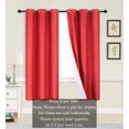 thumbnail image 3 of NOA 3 Layered Red Blackout Curtains, 35” x 63” (1 Panel), 3 of 5