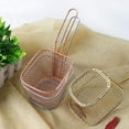thumbnail image 3 of Fryer Basket for Chip Metal Square Fries Basket for Fried Food, Chip Frying Serving Basket for Chips, Shrimps, Onion Rings, Kitchen Restaurant Cooking Tools, 3 of 6