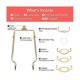 thumbnail image 5 of 7Inch Lamp Shade Harp Holder Adjustable Lamp Harp Kit E14,E26,E27 Light Base Adapter Gold Horn Fram, 5 of 5