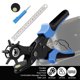 thumbnail image 1 of Perforadora de cinturón de pantalón multifunción duradera portátil Manual de ahorro de mano de obra redonda completa, 1 of 8