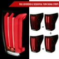 thumbnail image 2 of FACELIFT FULL LED TAIL LIGHTS GLOSSY BLACK HOUSING SMOKED LENS RED LIGHT BAR SEQUENTIAL TURN SIGNAL BREATHING LIGHT EFFECT Made for and Compatible with 07-13 TOYOTA TUNDRA, 2 of 10