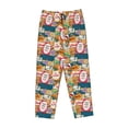 thumbnail image 4 of Balery Retro Summer Stamp print Women's Pajama Pants,Ultra Lightweight Pjs,Lounge Pant-, 4 of 9