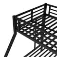 thumbnail image 6 of Twin XL over Queen Bunk Bed, Heavy Duty Metal Bunk Bed with 2 Ladders, Space-Saving Bunk Bed Twin XL over Queen for Teens Adults, Noise Reduced, No Box Spring Needed(Black), 6 of 10